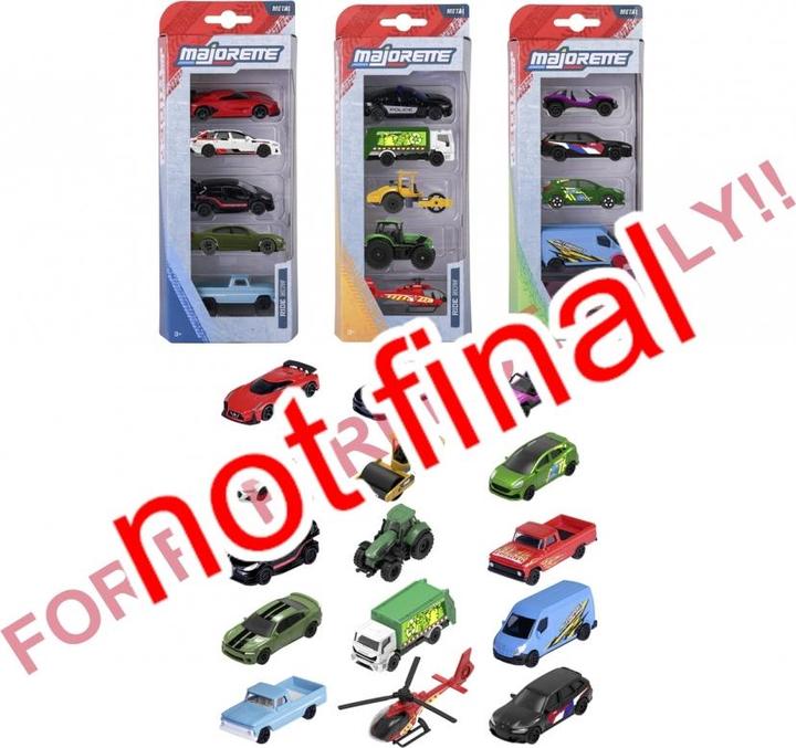 Produktbild Majorette Street Cars 5 pieces Set, 3-sort.