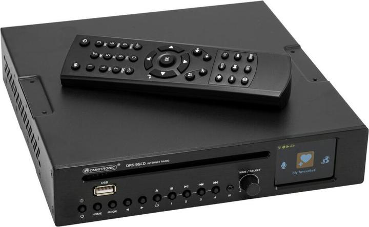 Produktbild Omnitronic DRS-95CD Internetradio mit DAB+, Bluetooth und CD-Player (DAB+, FM, Bluetooth, WLAN)