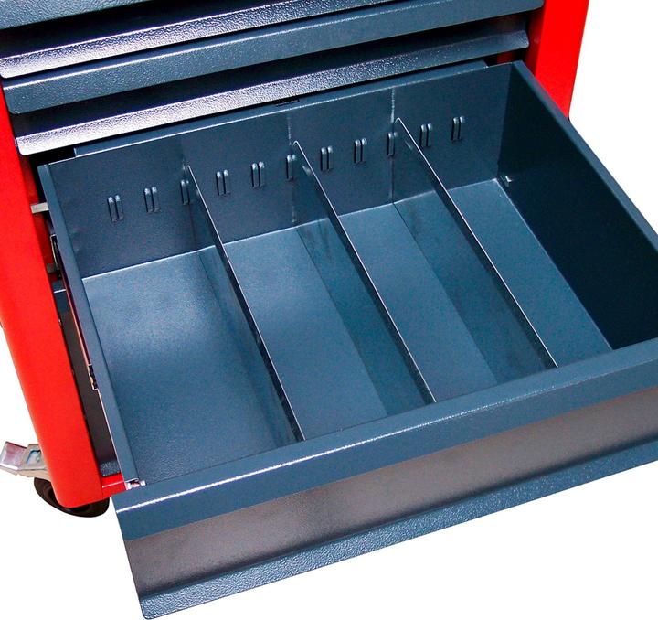 Actual product image ADB Basic workshop trolley red 6 drawers (6x)