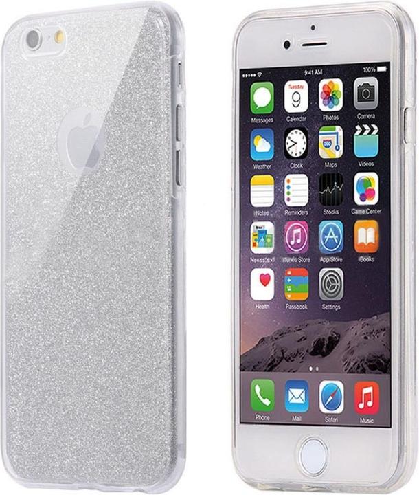 Produktbild König Design Full TPU Case für Apple iPhone SE 2022 Schutz Hülle Handy Glitzer Cover 360 Grad (Apple iPhone SE (3rd Gen))