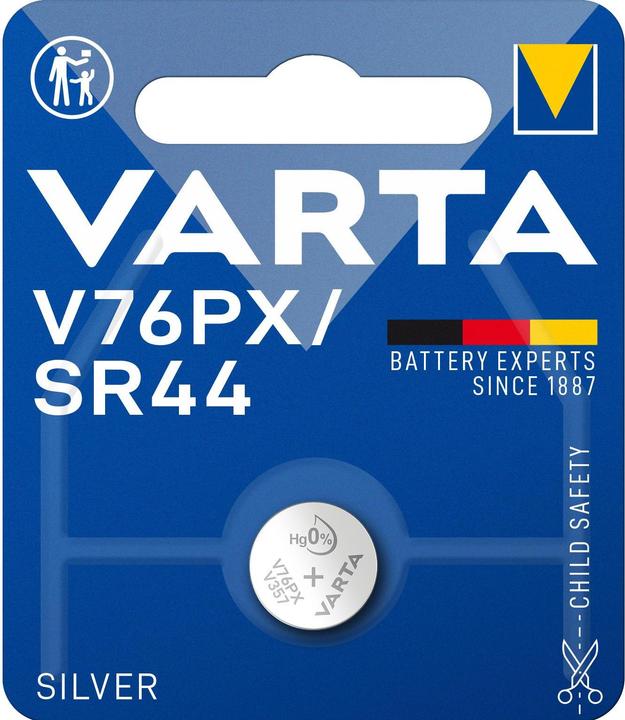 Actual product image Varta Electronics V76PX (1 pcs., SR44, 145 mAh)