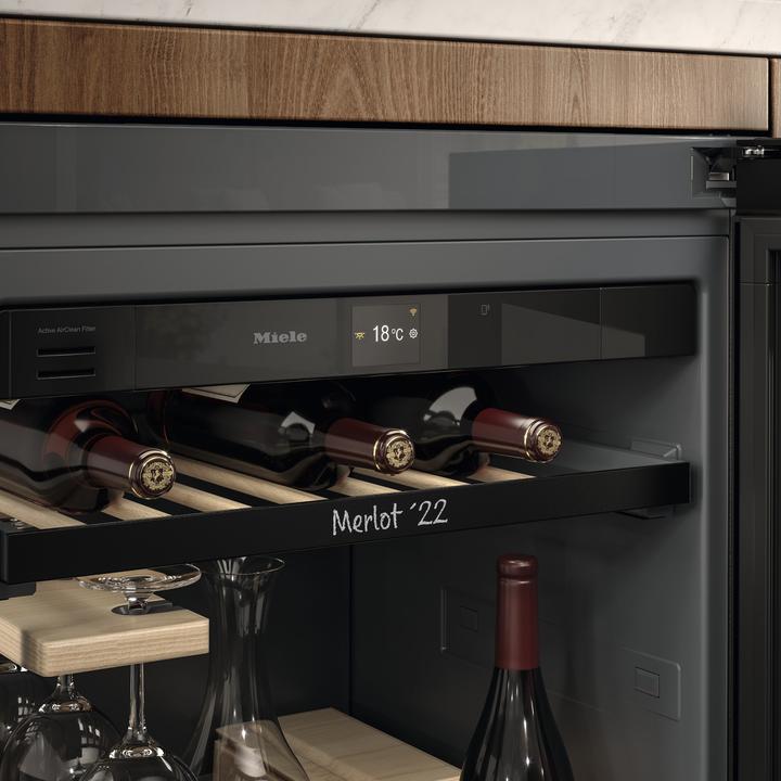 Immagine prodotto Miele KWTUS 7055 F Unterbau-Weintemperierschrank Obsidianschwarz Glas 12519500