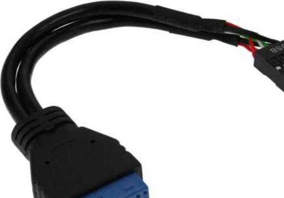 Image du produit InLine Adaptateur USB 3.0 interne vers USB 2.0 interne - 15 cm (0.15 m, USB 2.0)