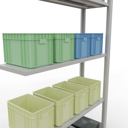 Actual product image Schulte Lagertechnik MULTIplus150 boltless bay system with length ledgers