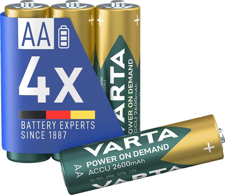 Produktbild Varta Recharge Accu Power (4 Stk., AA, 2600 mAh)