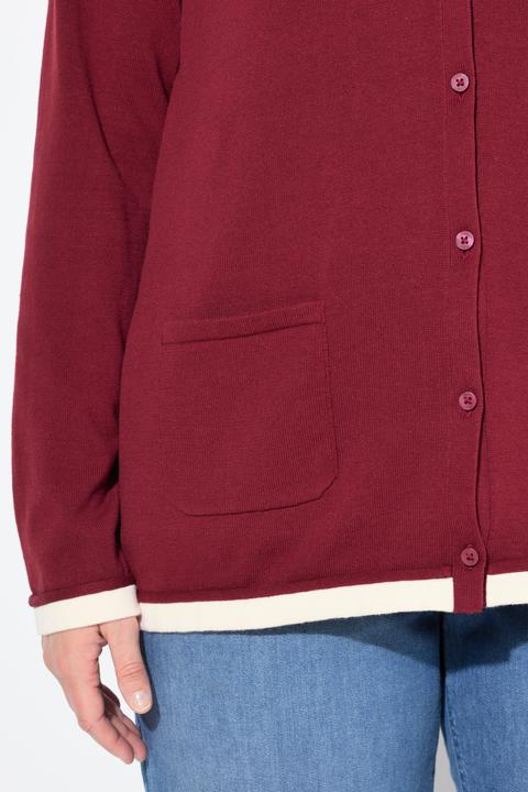 Produktbild Ulla Popken Strickjacke, V-Ausschnitt, Langarm (50, 52)
