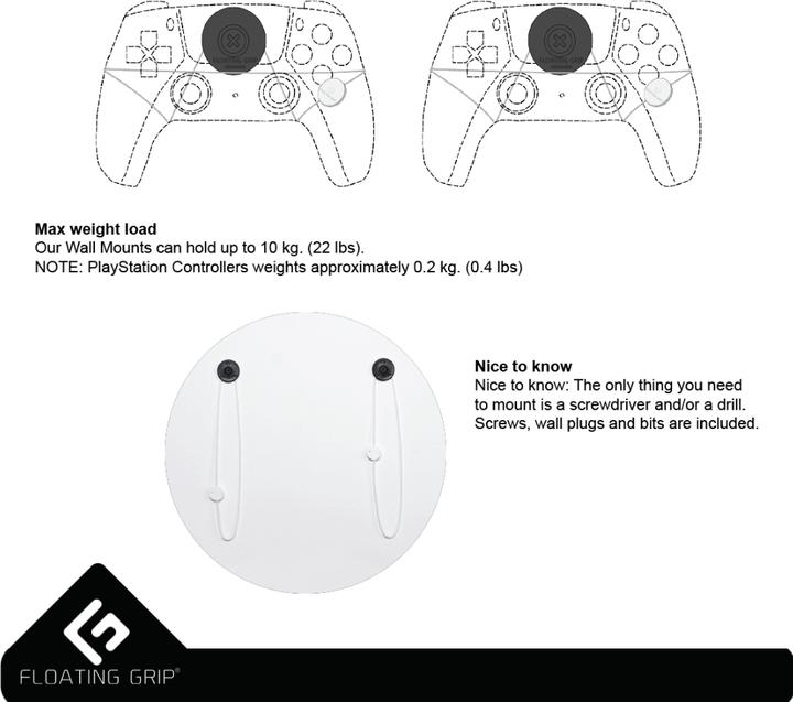 Productafbeelding Floating Grip Playstation 5 Muurbevestigingen door (PS5)