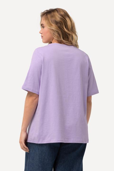 Produktbild Ulla Popken T-Shirt, Pailletten, Classic, V-Ausschnitt, Halbarm (50, 52)