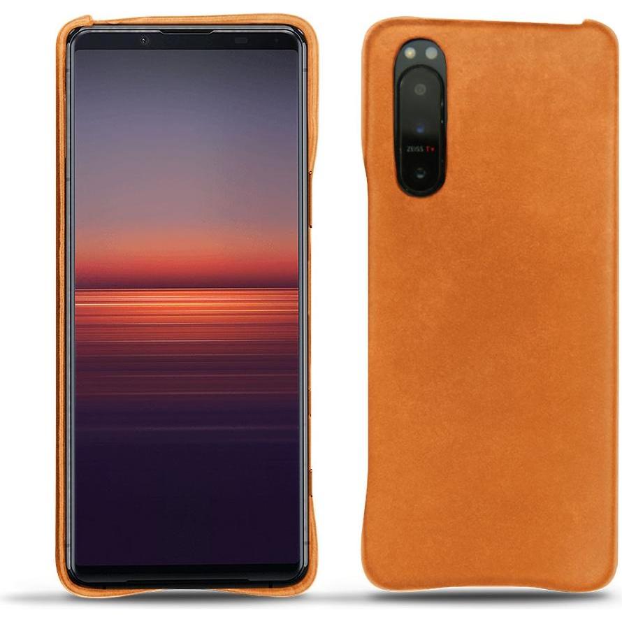 Noreve Lederschutzhülle (Sony Xperia 5 II), Smartphone Hülle, Orange