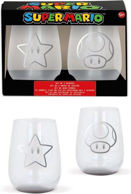 Produktbild Stor Super Mario Gläser 2er Set (510 ml) - Trinkglas (0.51 l, 2 x)