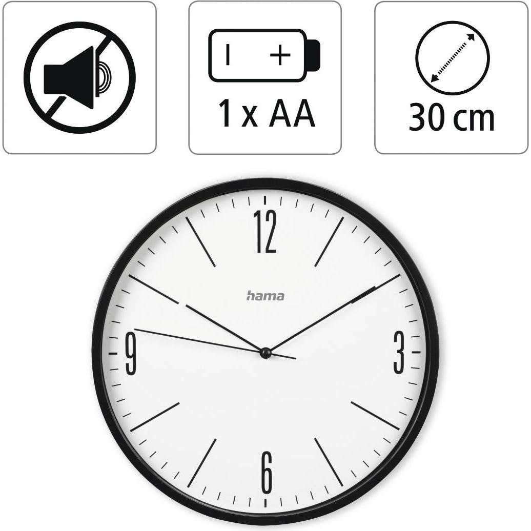 Thumbnail - Hama, Wanduhr, Elegante (30 cm)
