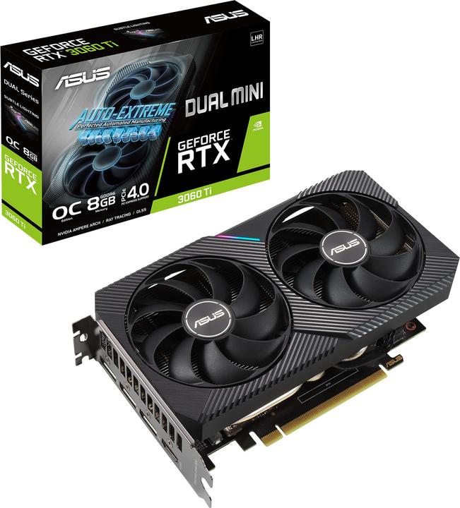 Actual product image ASUS GeForce DUAL RTX 3060 Ti O8G MINI V2 (8 GB)