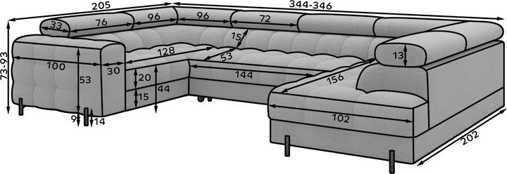 Produktbild ELTAP Fectory (3-Sitzer, Wohnlandschaft)