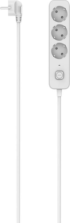 Produktbild Hama Steckdosenleiste, 3-fach, mit Schalter, 1,4 m, Weiss (00116076) (3x, CEE 7/4, 1.40 m)