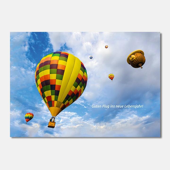 Produktbild Geburtstagskarte - Heissluftballon (1 Stk.)