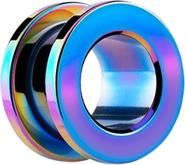 Image du produit Star Piercing Flesh Tunnel coloré (sans laiton, Acier chirurgical 316L)