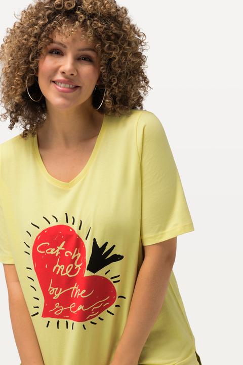 Actual product image Ulla Popken Catch Me By The Sea Short Sleeve Graphic Tee (54)