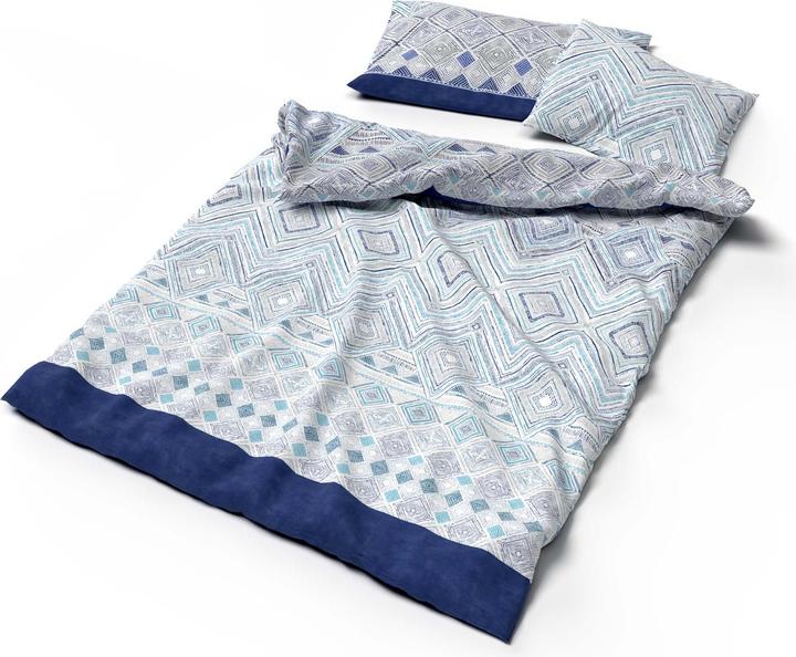 Actual product image Lotus Bettwaren Bamboo bed linen Lindsey turquoise (Duvet cover, 135 x 170 cm)