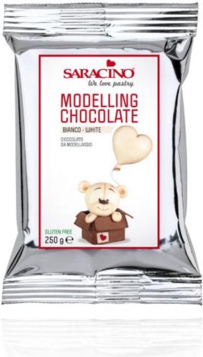 Actual product image Saracino Pâte de modelage chocolat - Blanc (1 pcs.)