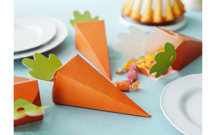 Produktbild Partydeco Osterbastelset Karottenschachtel 7.5 x 26.5 x 7.5 cm, Orange (6 x, 0.5 x 19 x 37 cm)