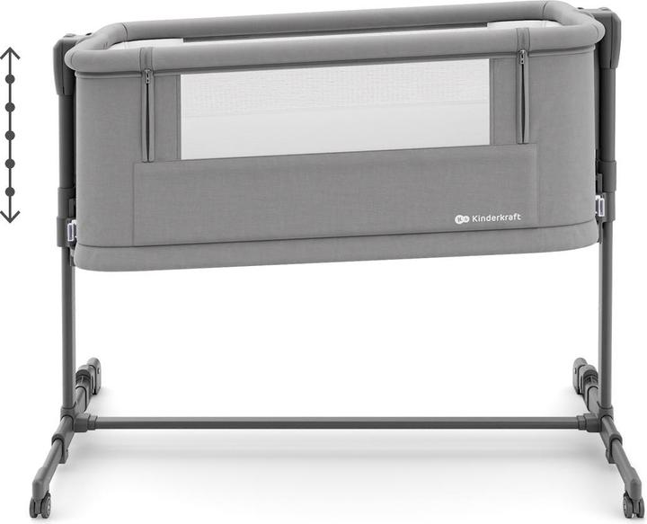Productafbeelding KinderKraft Nestee Grow 2 co-sleeper bed dark grey