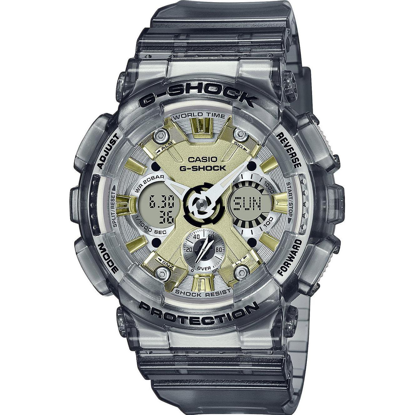 Casio Unisex Grigio Orologio Da Polso, Gma-S120gs-8Aer, (Orologio Da Polso Analogico, Orologio Digitale, 46 Mm)