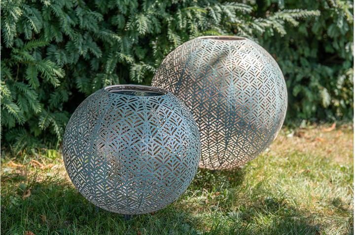 Produktbild STT Windlicht Solar Antic Ball Sofia, Ø 40 cm, Aqua