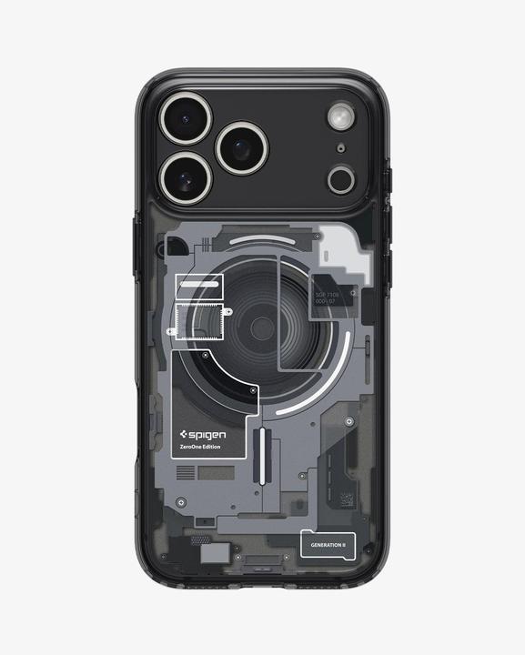 Productafbeelding Spigen Ultra Hybrid MagSafe Schutzhülle für Apple iPhone 17 Pro Max zero one schwarz (Apple iPhone 17 Pro Max)