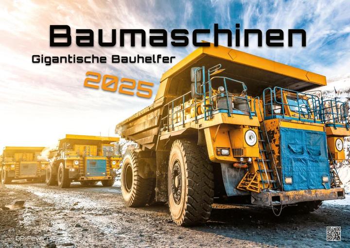 Actual product image Construction machinery - gigantic construction helpers - 2025 - Calendar DIN A2 (Hardcover, German)