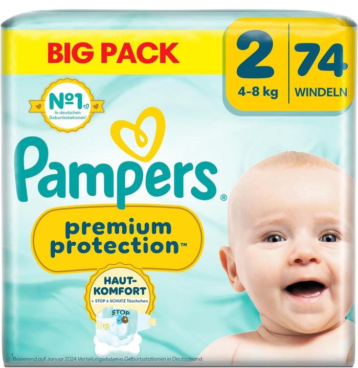 Pampers Premium Protection (Gr. 2, 74 Stk.)