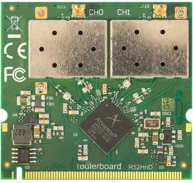 Immagine prodotto MikroTik 802.11a/b/g/n ad alta potenza doppio (PCI)