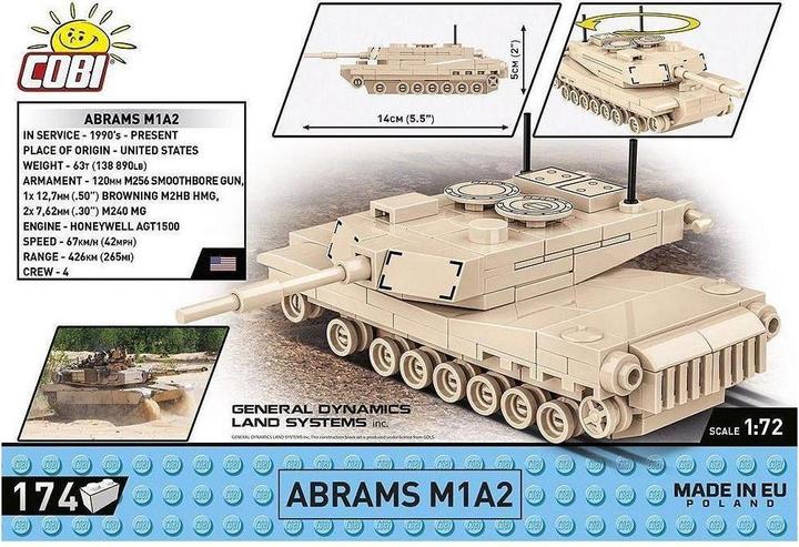 Produktbild Cobi H.C. WWII Abrams M1A2 1:72