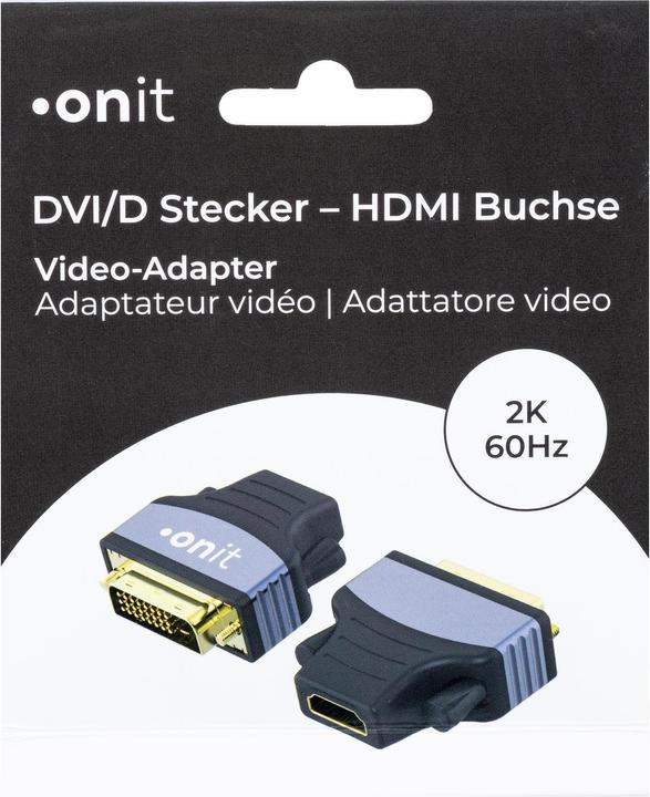 Image du produit Onit Adaptateur DVI-D - HDMI (HDMI, 4.34 cm)