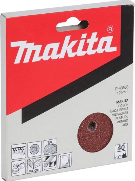 Image du produit Makita Papier de verre excentrique avec velcro (40)