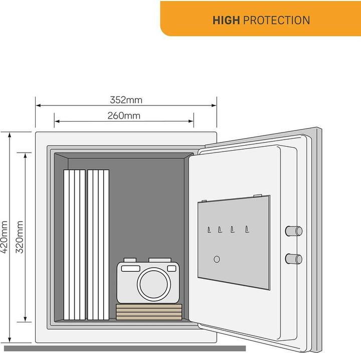 Produktbild Yale Dokumenten Feuertresor (25.30 l)