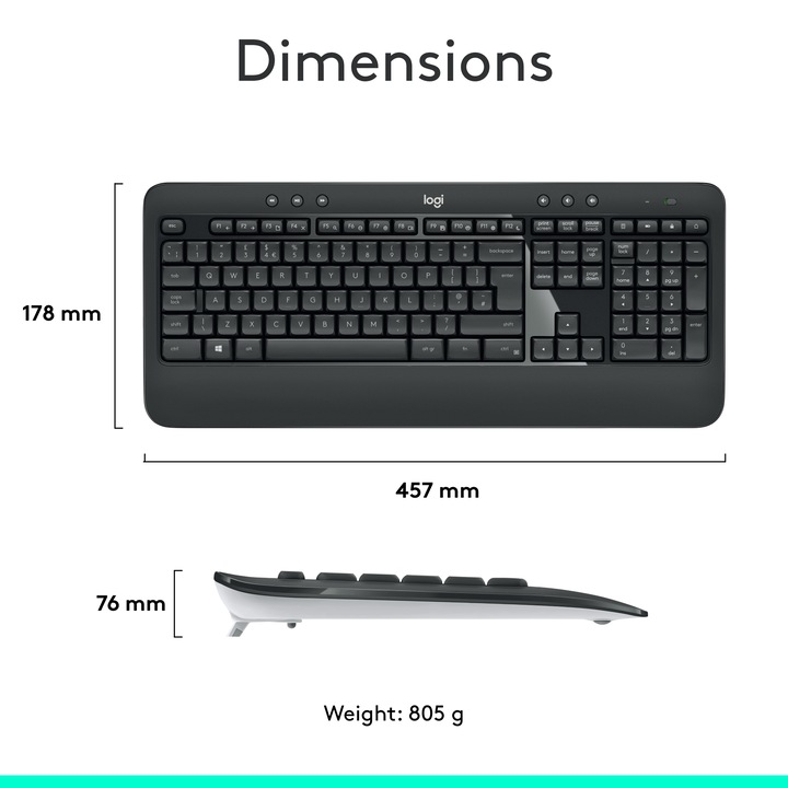 Actual product image Logitech MK540 Advanced (CH, Wireless)
