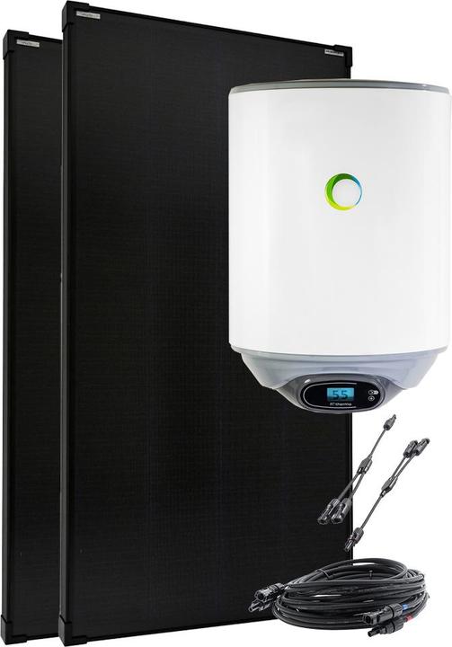 Produktbild Offgridtec 360W Solaranlage mit 30l Fothermo Boiler zur Warmwasseraufbereitung für Garten- oder Berghütte (450 W)