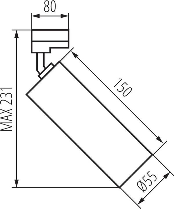 Produktbild Kanlux Kanliux Eisenbahnprojektor max 10W GU10 220-240V IP20-W 33138 (GU10)