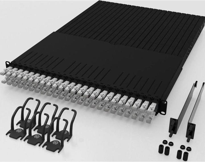 Productafbeelding PATCHBOX één / 30RU / Cat 6A, UTP, 1,8 m, grijs (U/UTP, CAT6a, 1.80 m)