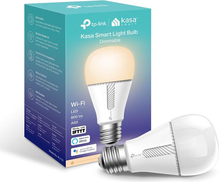 Produktbild TP-Link Kasa Smart (E26, E27, 800 lm, 1x)