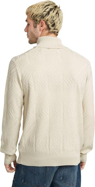 Image du produit G-Star RAW Zig-zag Structure Turtle Knit, wit (Whitebait D25110-c259-1603), M (M)