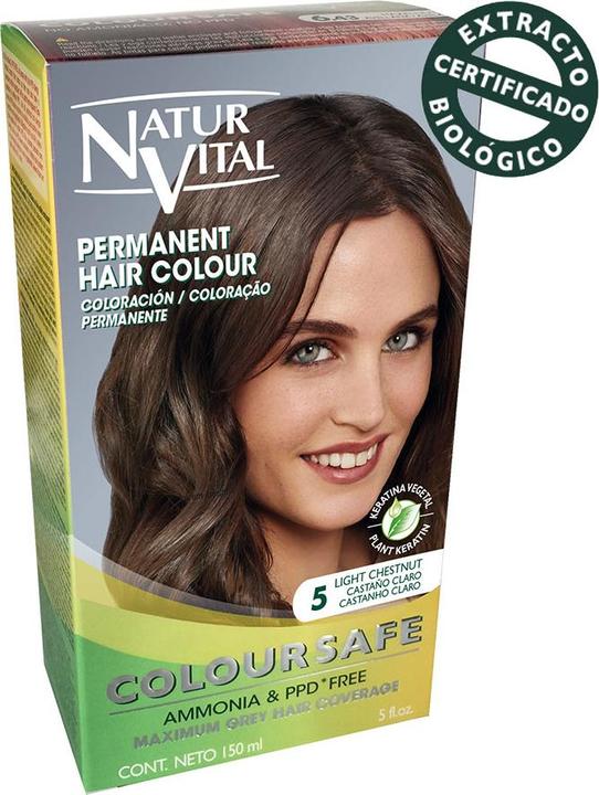 Immagine prodotto Naturaleza Y Vida COLOURSAFE ink permanente #5-castaño claro 150 ml (5)
