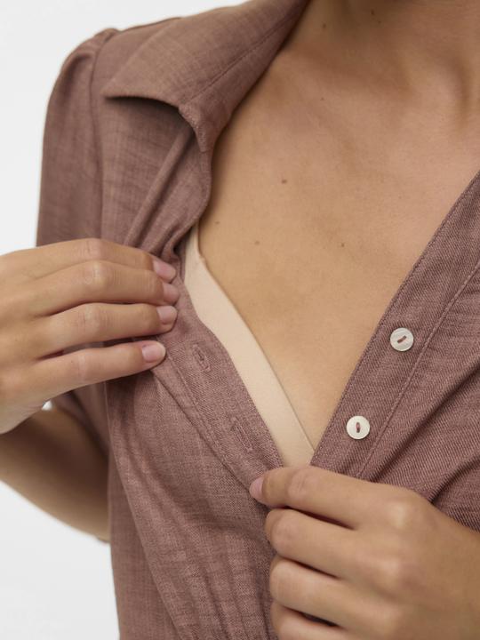 Produktbild Mamalicious Normal geschnitten V-Ausschnitt Top Bluse (L)