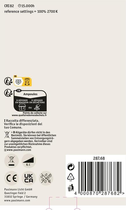 Actual product image Paulmann Inner Shape (E27, 450 lm, 1x)