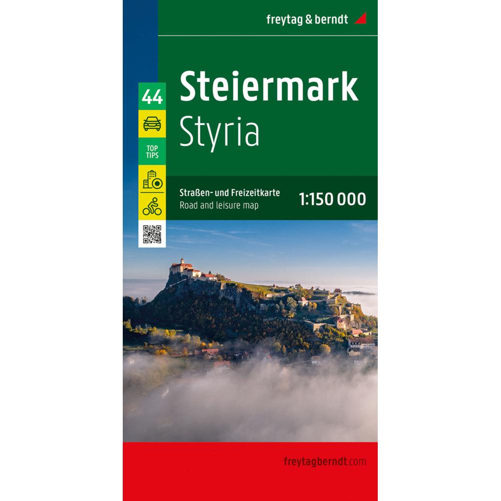 Steiermark, Strassen- und Freizeitkarte 1:150.000, freytag & berndt, Landkarte