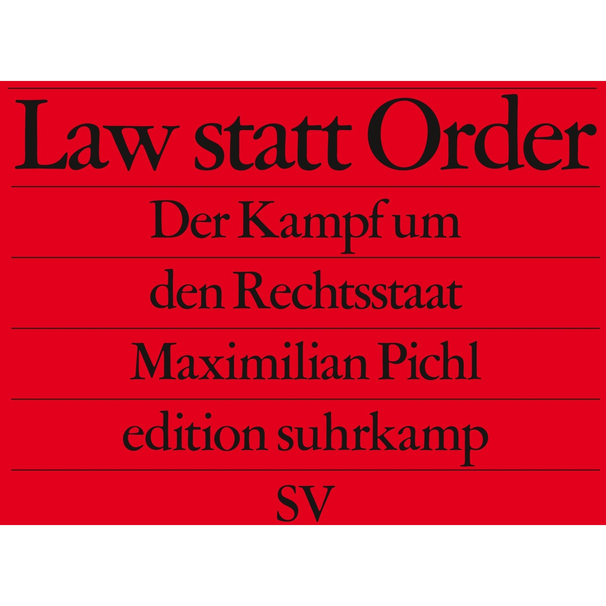 Law statt Order, Fachbücher von Maximilian Pichl
