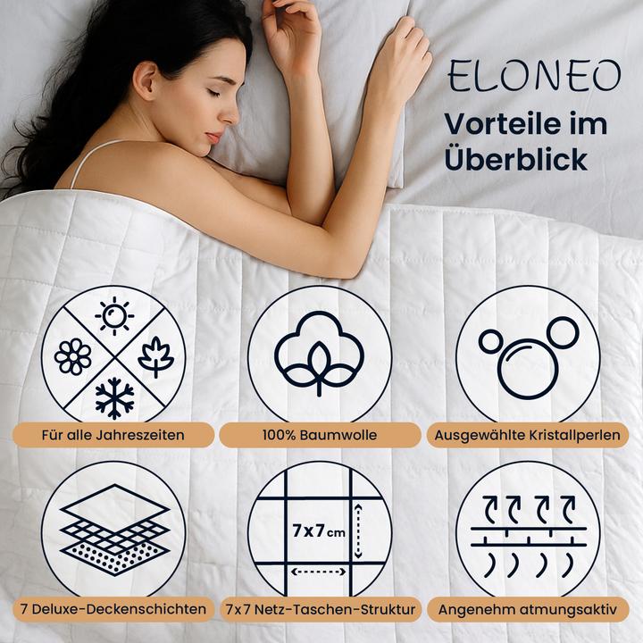 Produktbild Eloneo Gewichtsdecke, 155x220cm, 9 kg (155 x 220 cm)