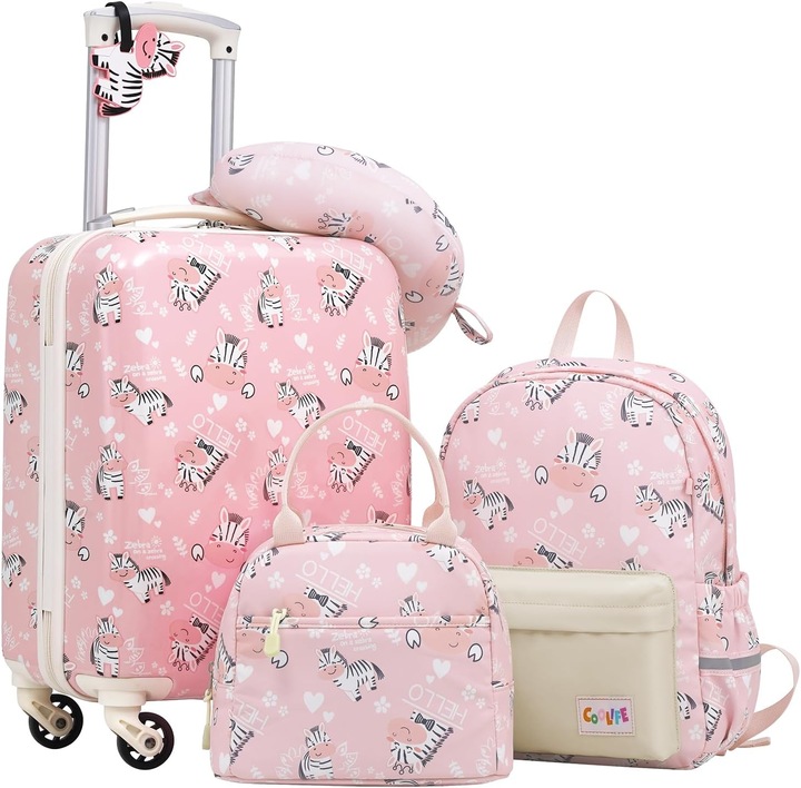 Image du produit Coolife 5-teilige Kinderkofferset (23.70 l, Bagage à main (jusqu'à 50l))