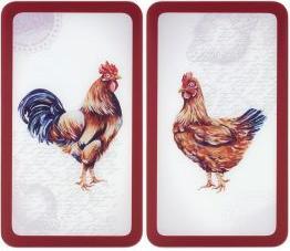 Image du produit Wenko Plaque de recouvrement en verre Universal Mod. Farm, set de 2 pièces pour tous les types de