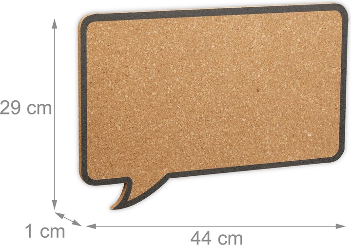 Actual product image Relaxdays 2x cork pin board (Bulletin board)